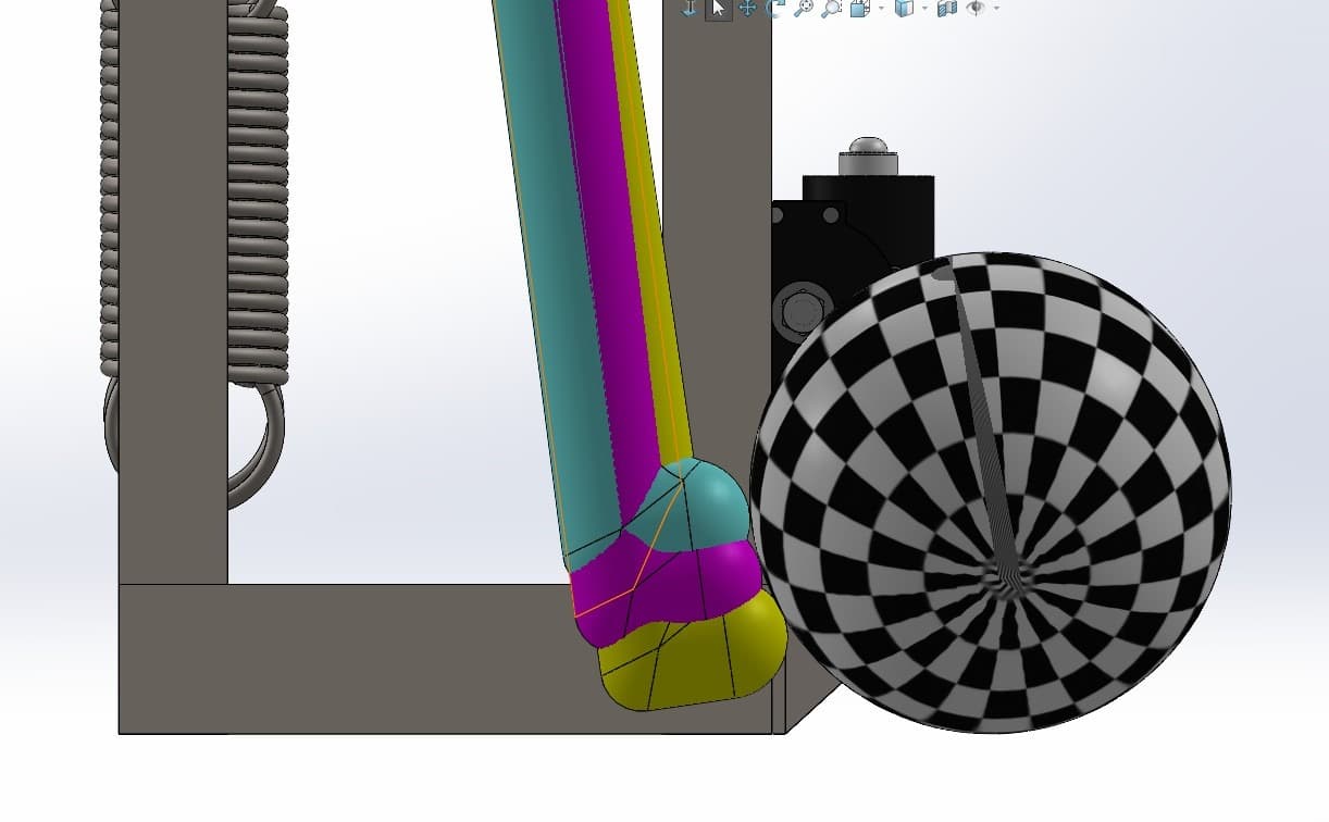 Penalty Kick Robot: legs cad.