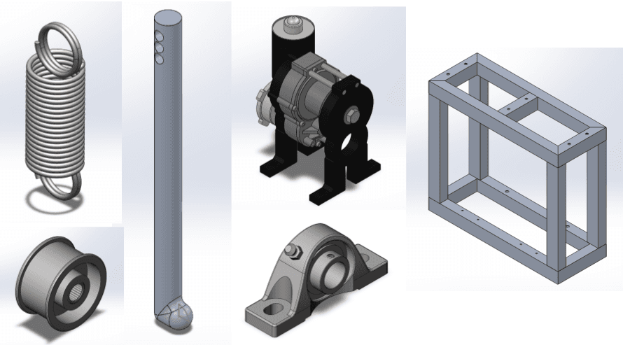 Penalty Kick Robot: components.