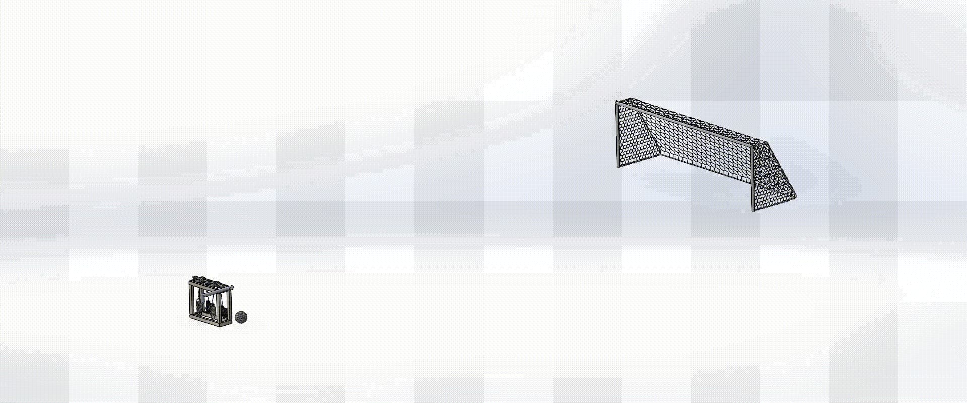 Penalty Kick Robot: simulation solidworks.